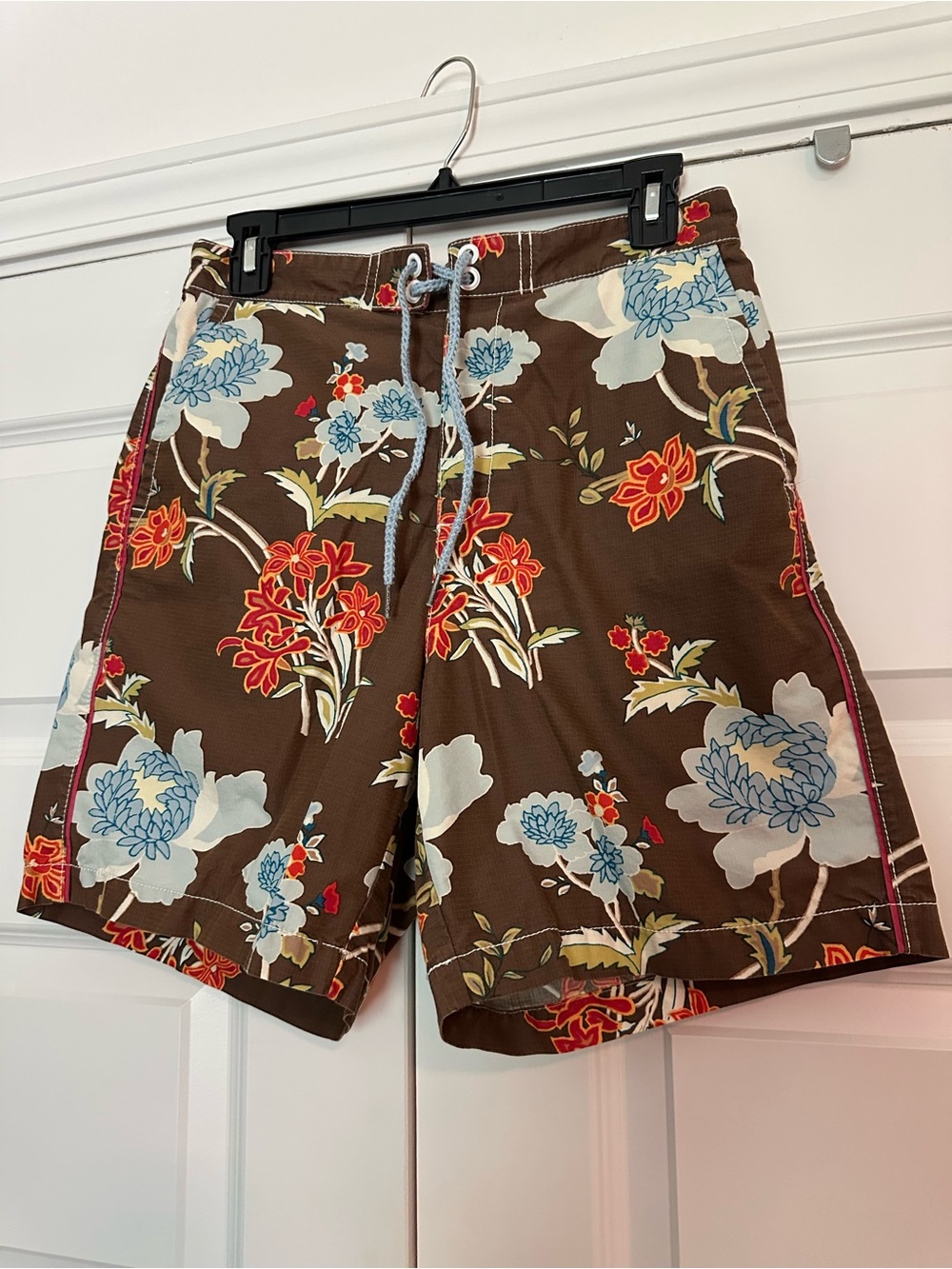 Tommy Bahama Men's Brown Floral Swim Trunks Shorts - S